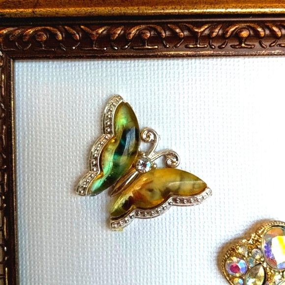 Artisan mosaic wall art decor framed jewelry art vintage one of a kind-modified! - Picture 5 of 16